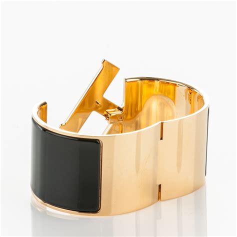 vintage hermes h bracelet|hermes extra wide enamel bracelet.